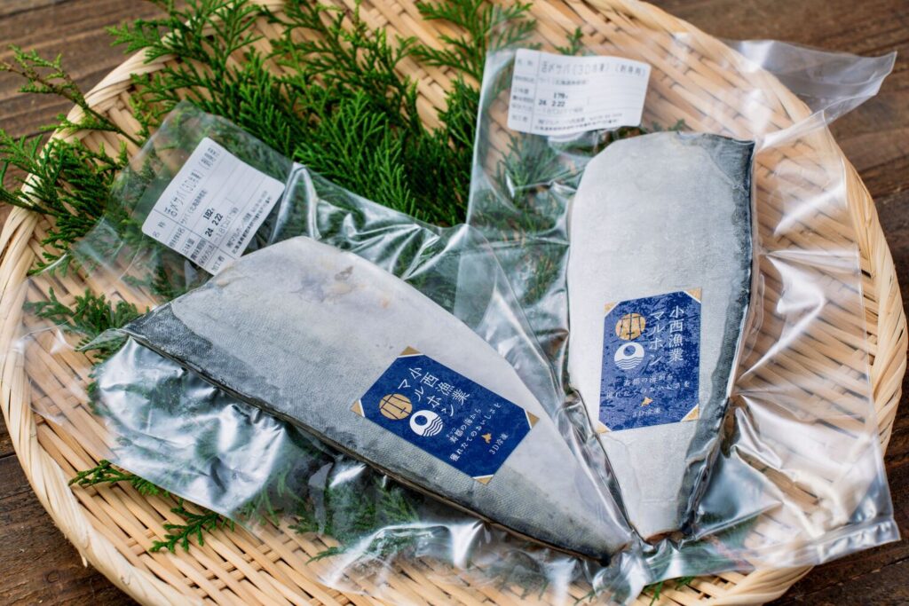 マルホン小西漁業の寒サバの刺身用フィレ,北海道産の鯖